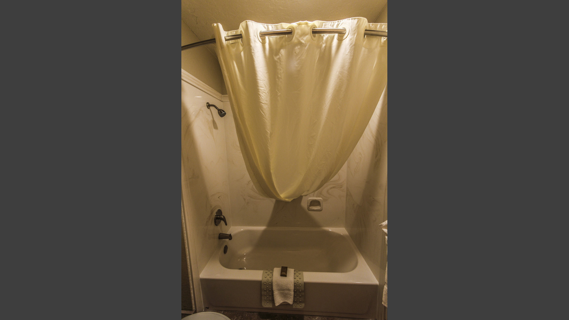A clean bathroom at VRI's Villas at South Gate in St George, Utah.